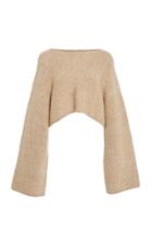 Sally Lapointe Cropped Asymmetric Knit Sweater