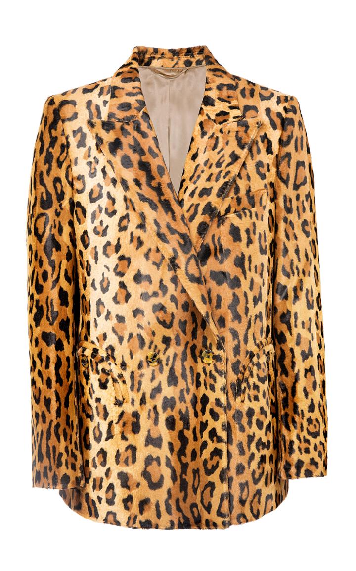 Moda Operandi Blaz Milano Be Fear Everynight Printed Velvet Blazer