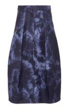 Tibi Rubberized Tie Dye Sculpted Skirt