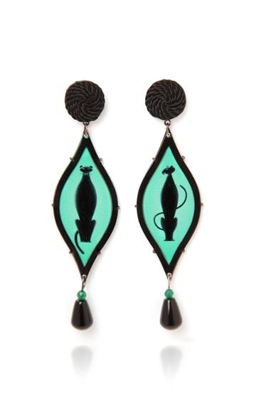 Anna E Alex Seduzione Dec Panther Earrings