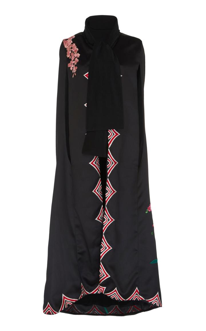 Johanna Ortiz Bizantino Satin Twill Cape