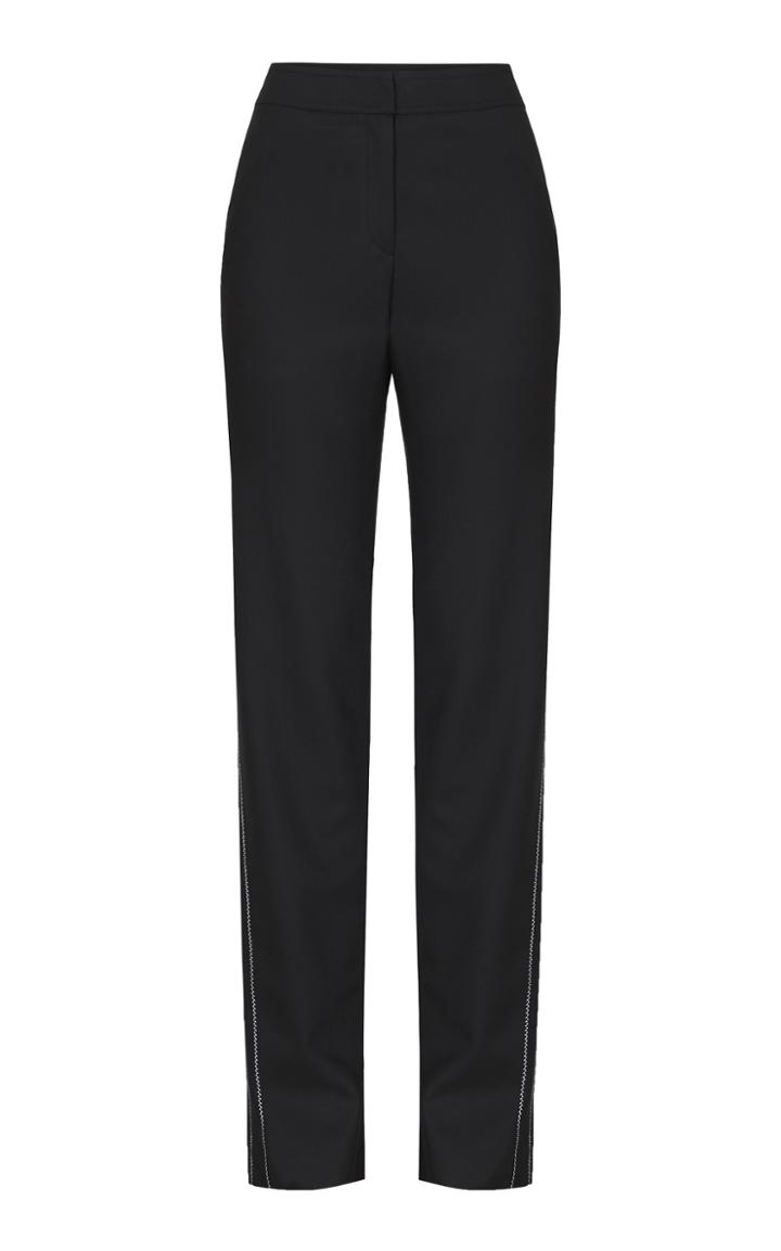 Thomas Puttick Straight Leg Petal Stitch Trouser