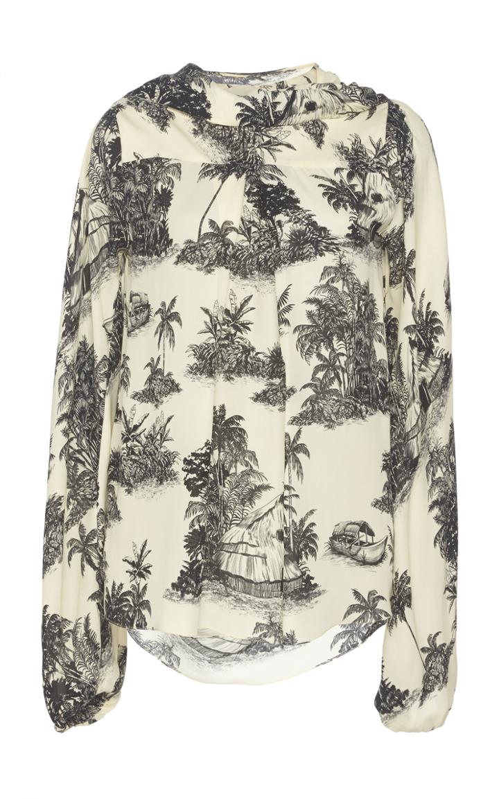 Johanna Ortiz Maloca Life Printed Silk Top