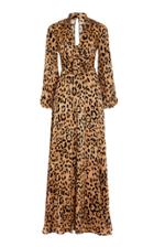 Temperley London Piera Leopard-print Silk Gown
