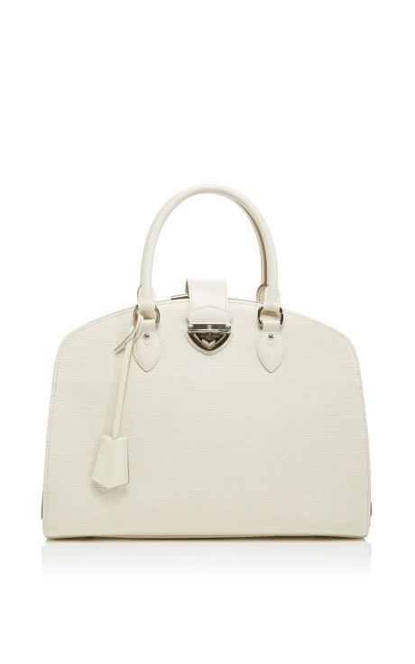 Vintage Louis Vuitton White Epi Pont Neuf Gm Bag Blue