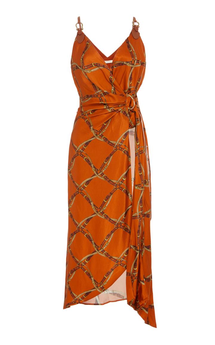 Jonathan Simkhai Saddle Print Wrap Top
