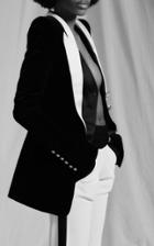 Balmain Monochrome Cotton Blazer Jacket