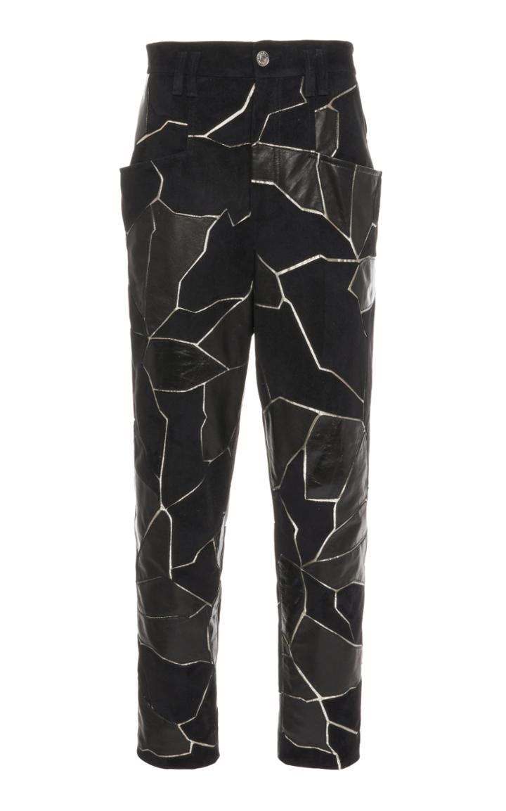 Moda Operandi Isabel Marant Maeko Printed Vegan-leather Pants