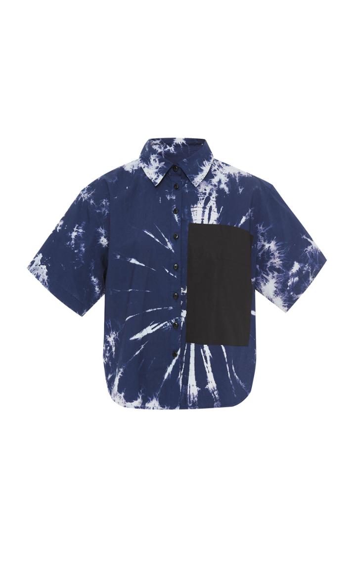 Proenza Schouler Pswl Tie-dye Cotton-poplin Shirt