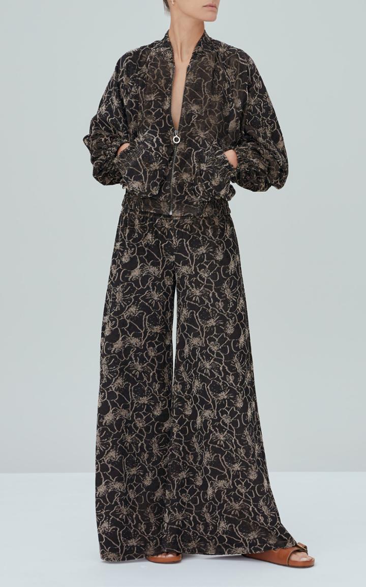 Moda Operandi Alexis Perkins Cropped Textured Zipper Jacket