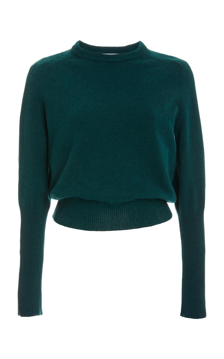 Moda Operandi Oscar De La Renta Cropped Cashmere Sweater
