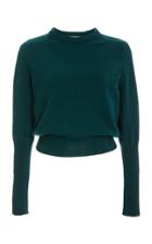 Moda Operandi Oscar De La Renta Cropped Cashmere Sweater