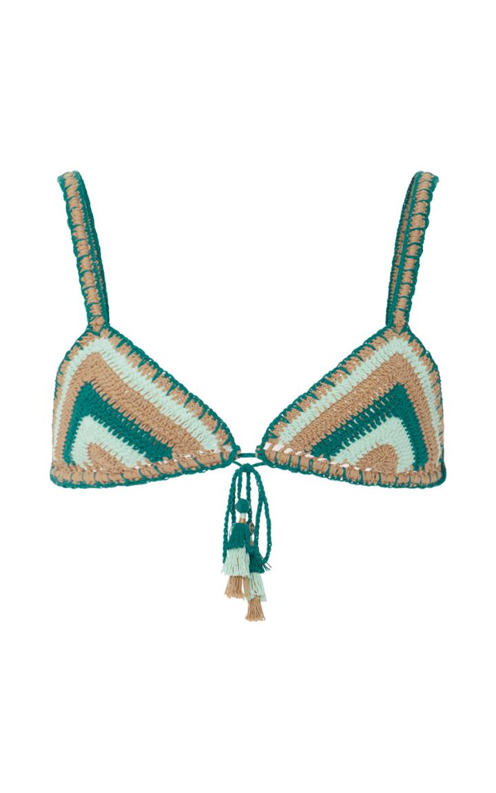 She Made Me Crocheted Triangle Bikini Top