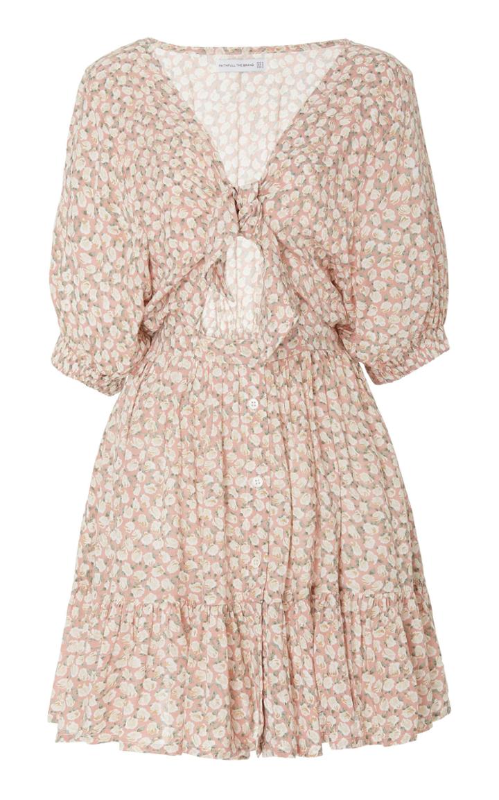 Faithfull Marigot Tie Mini Dress