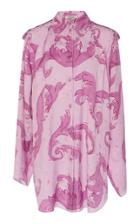 Nina Ricci Feather Print Jacquard Shirt