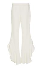 Giambattista Valli Crepe Ruffle Pants