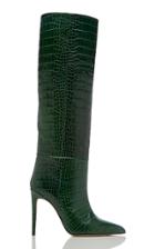 Paris Texas Croc-embossed Leather Knee Boots Size: 39