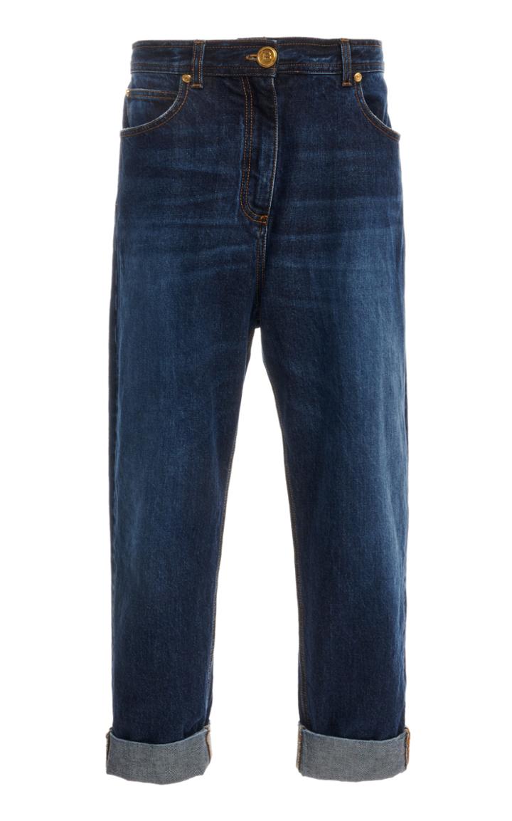Moda Operandi Balmain Dark-wash Skinny Jeans