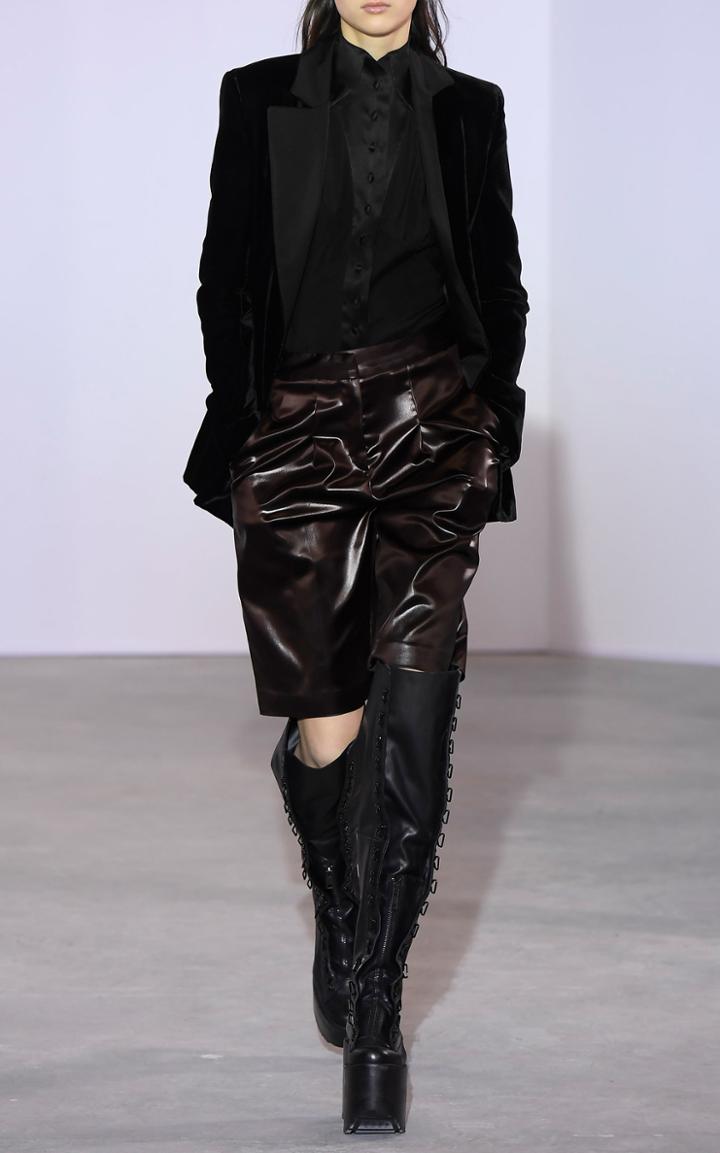 Olivier Theyskens Front Pleated Short