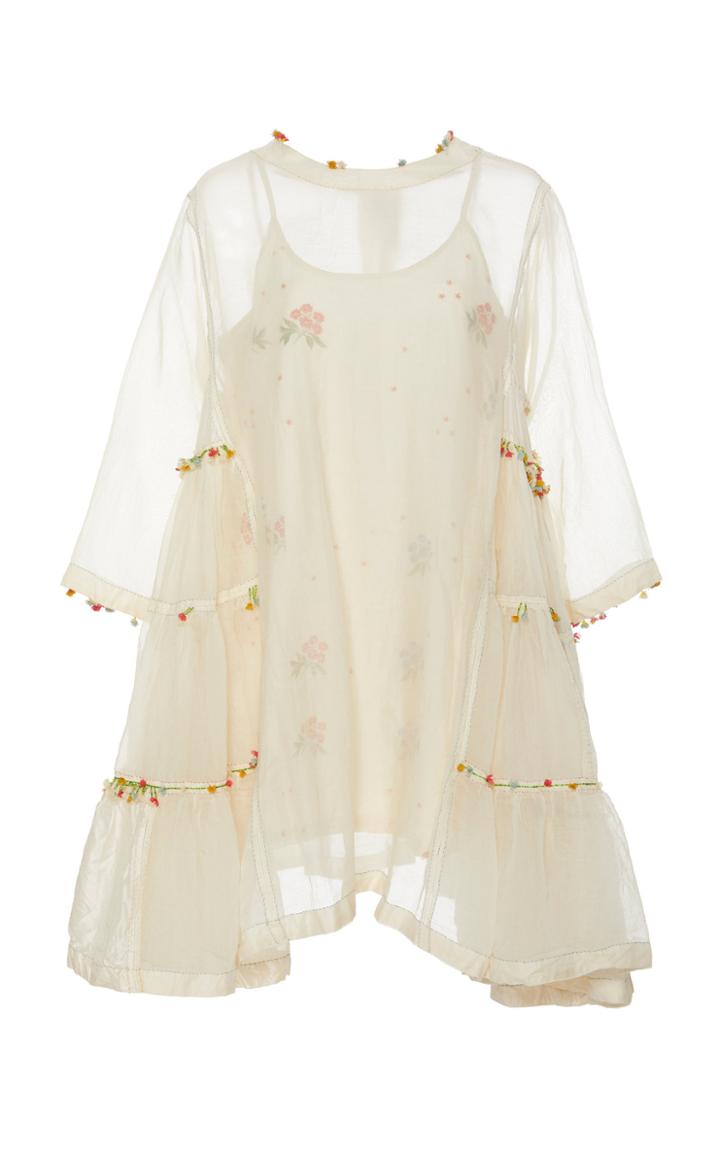 Pro Delicately Embroidered Cotton Dress