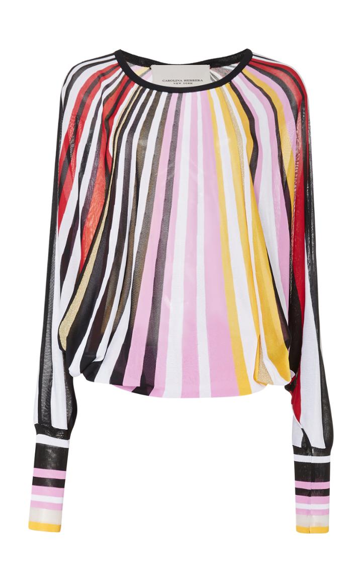 Carolina Herrera Long Sleeve Knit Top