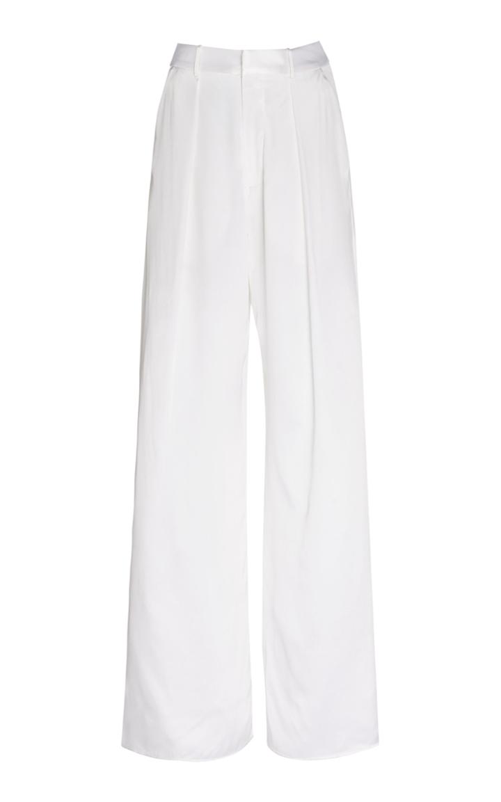 Moda Operandi Michael Lo Sordo Silk-satin Wide-leg Pants Size: 6