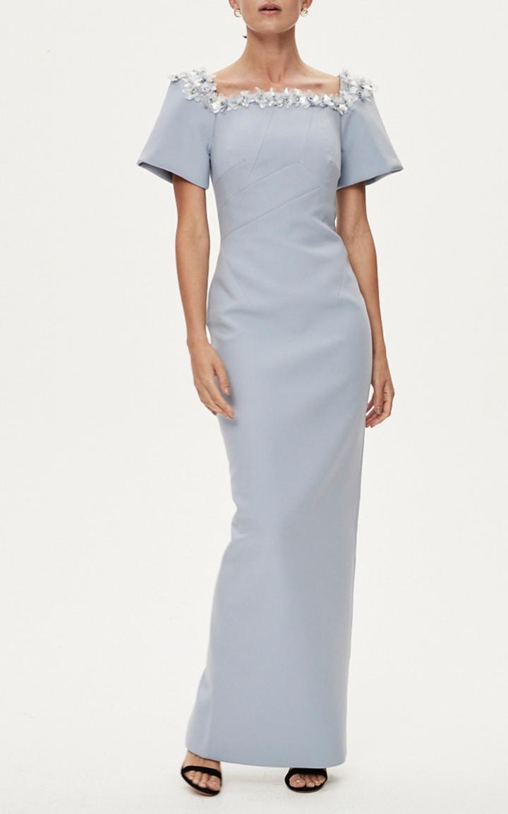 Moda Operandi Rachel Gilbert Sandro Embellished Crepe Gown