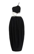 Christopher Esber Crystal Tie Cocoon Dress