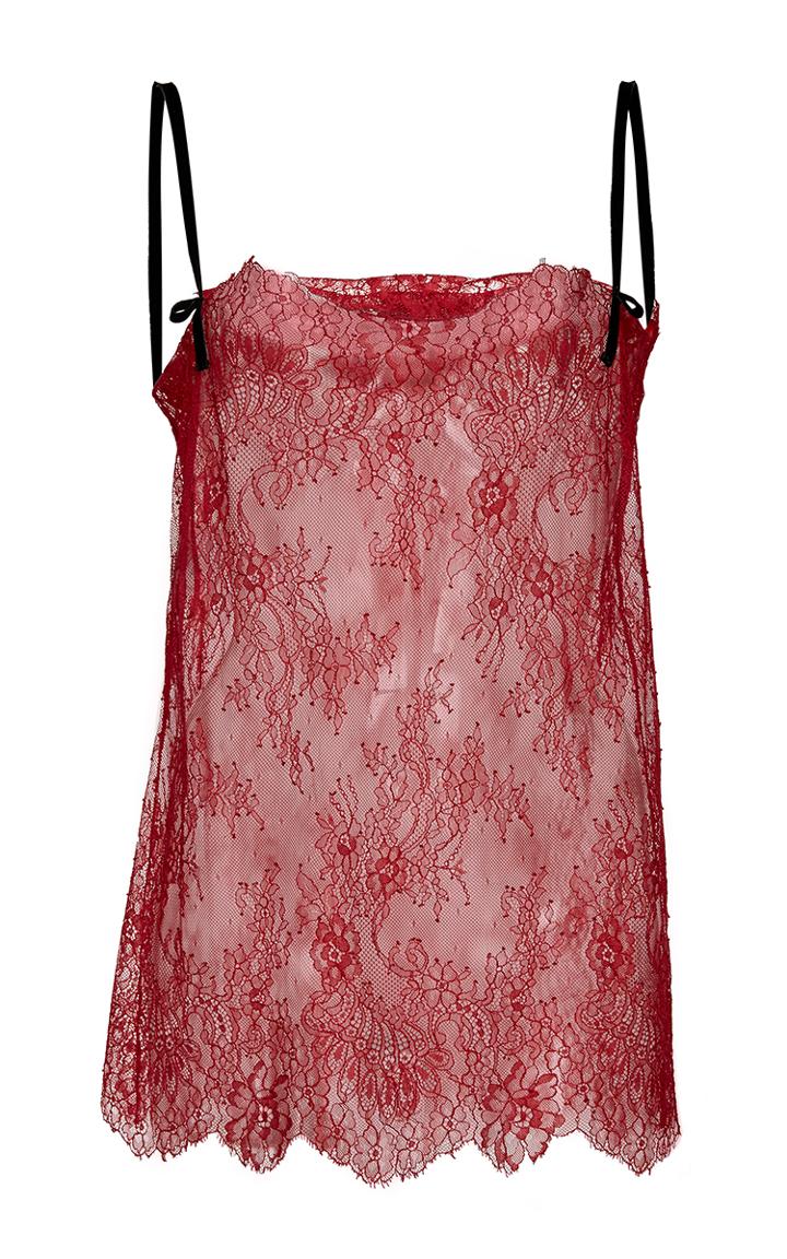 Philosophy Di Lorenzo Serafini Red Lace Cami