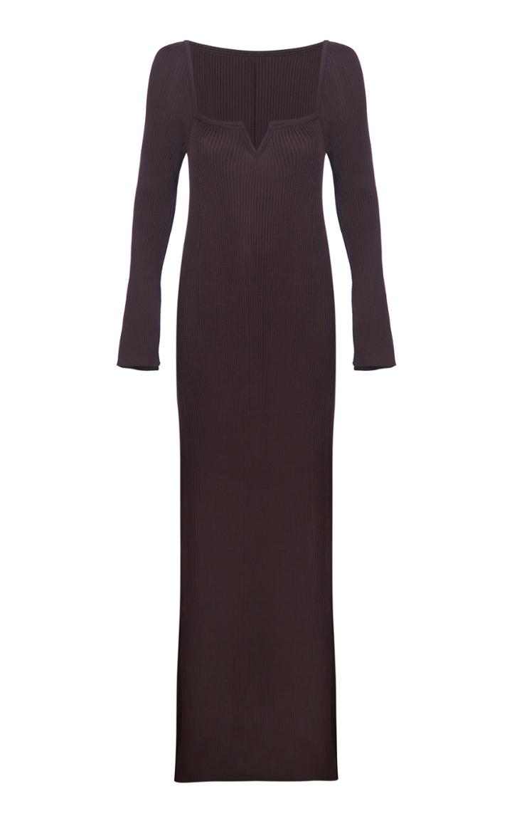 Moda Operandi Bevza Recycled Ribbed-knit Maxi Dress