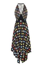 Moda Operandi Paco Rabanne Chainmail-overlay Printed Crepe De Chine Midi Dress Size: