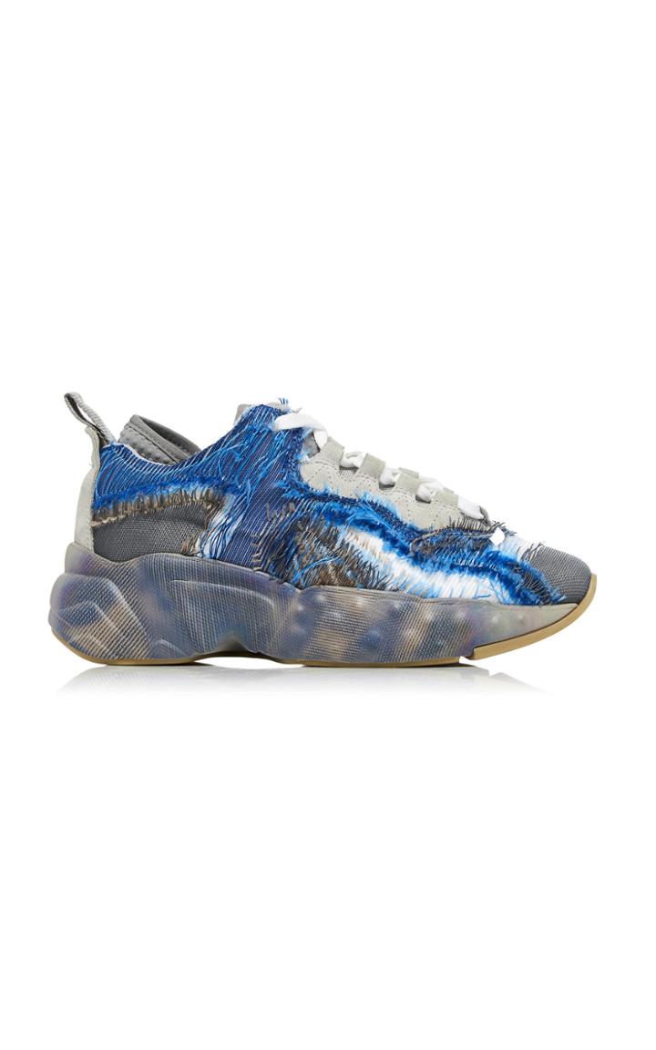 Acne Studios Manhattan Shell Suede And Mesh Sneakers