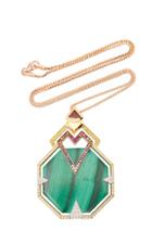Ele Karela Patina Malachite And Multi-stone Pendant