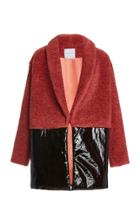 Moda Operandi Markarian Shearling And Vinyl Coat