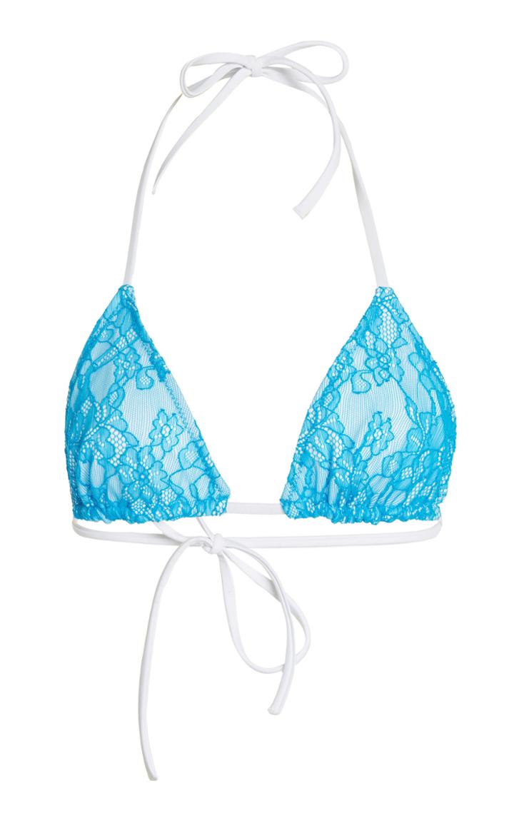 Moda Operandi Saks Potts Bane Lace Triangle String Bikini