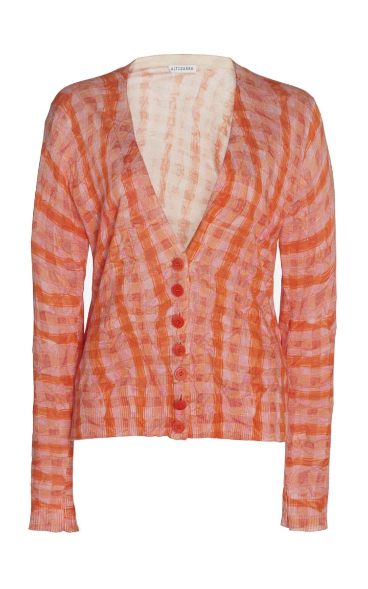Altuzarra Natalia Printed Cotton And Silk Cardigan