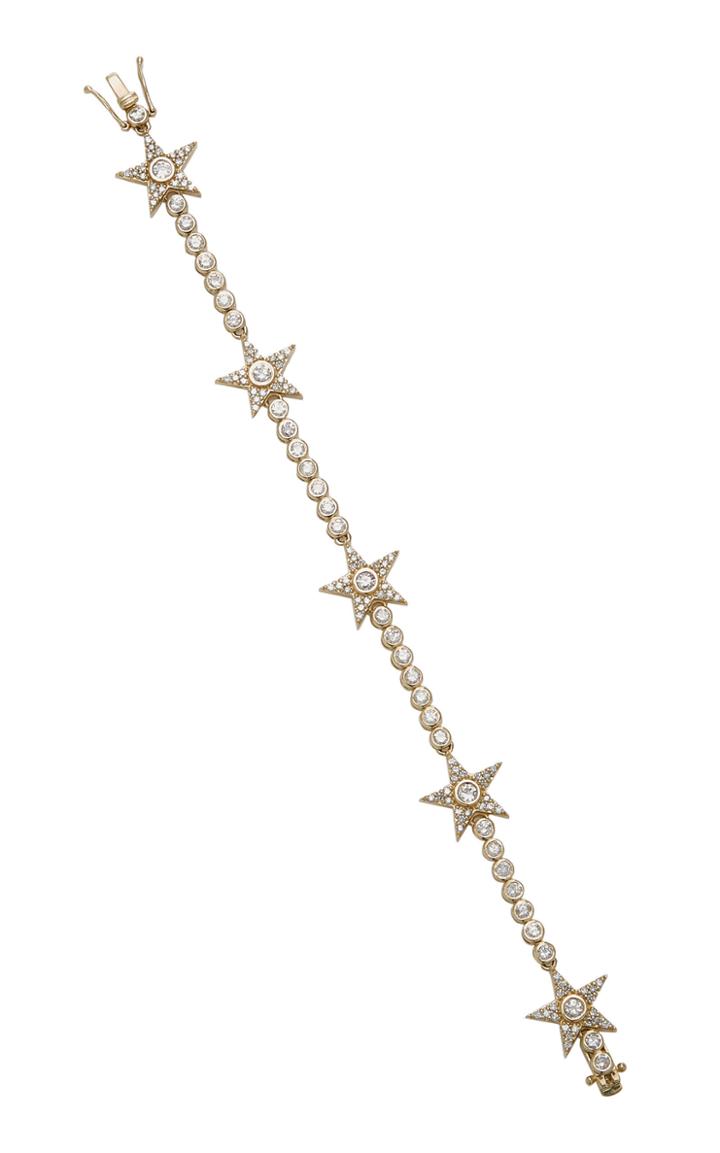 Sheryl Lowe 14k Gold Diamond Tennis Bracelet