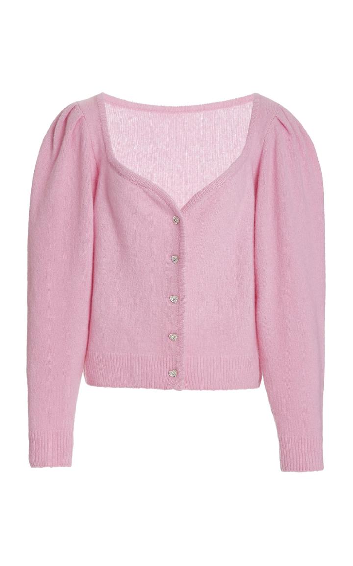 Moda Operandi Markarian Crystal Heart Cashmere Cardigan