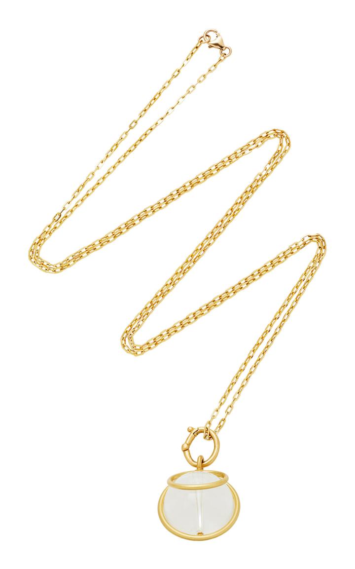 Michelle Fantaci Echo Crystal Ball Necklace