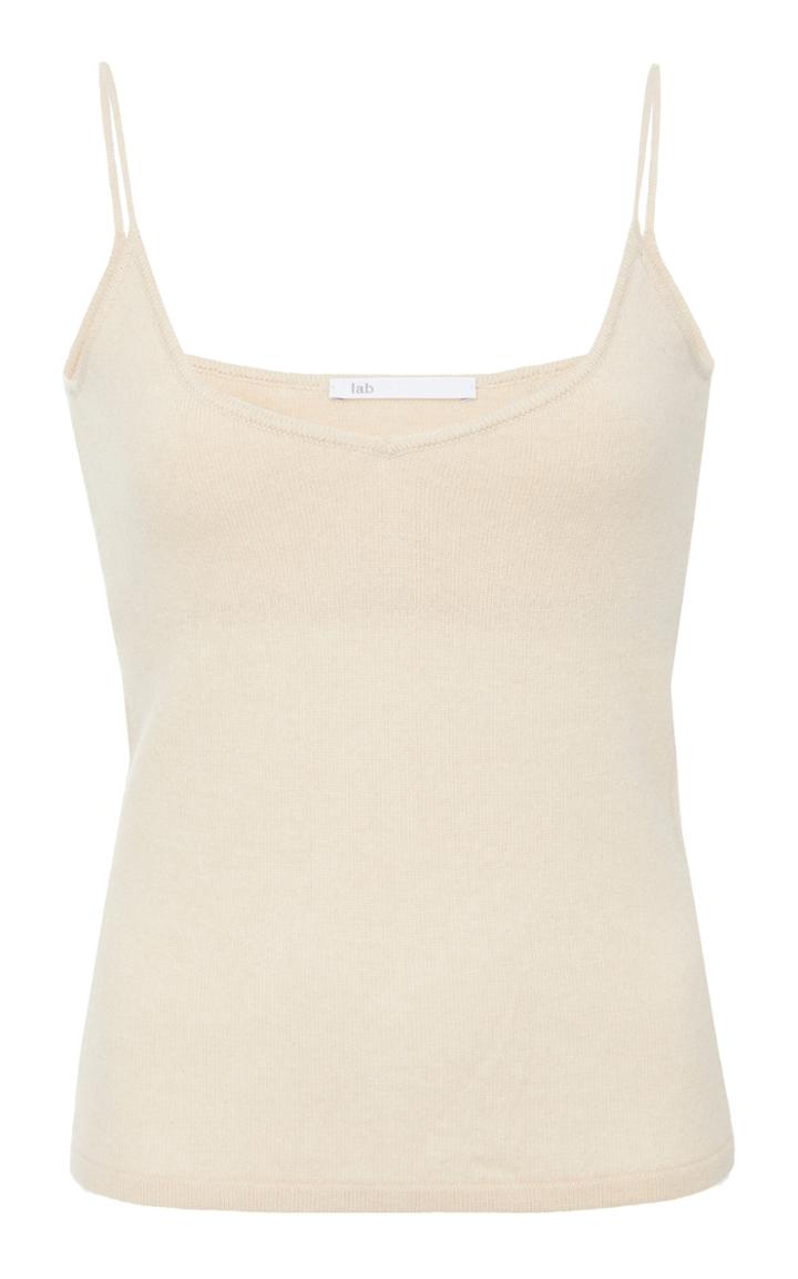 Lab Rib-knit Cashmere Tank Top
