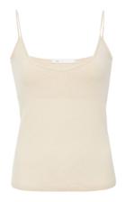 Lab Rib-knit Cashmere Tank Top