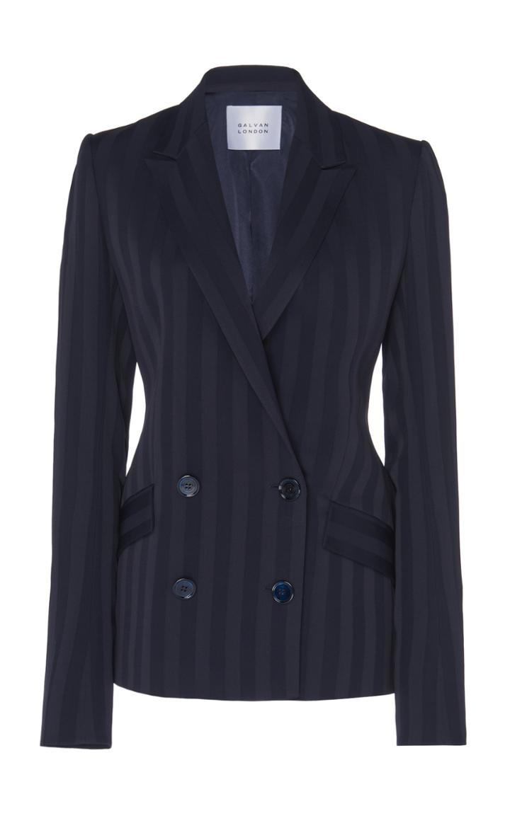 Galvan Pinstripe Jones Blazer Jacket