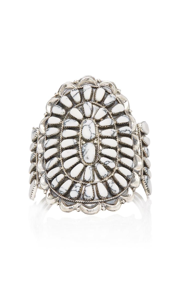 Fallon : Found Fallon: Found One-of-a-kind White Turquoise Monumental Cuff