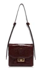 Givenchy Eden Small Croc-embossed Leather Shoulder Bag