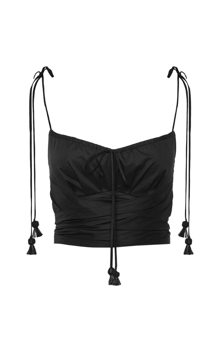 Moda Operandi Johanna Ortiz Retrospect Cotton-blend Cropped Top