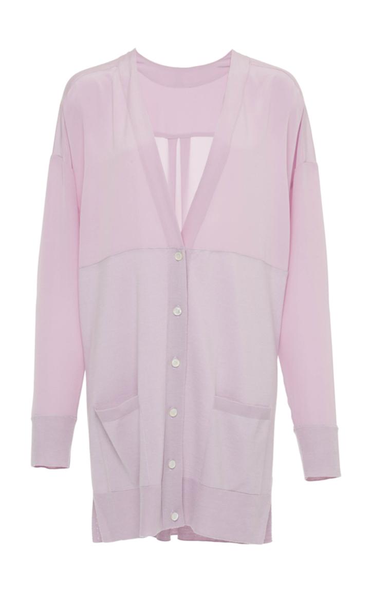 Agnona Fine Merinos Crepe Cardigan