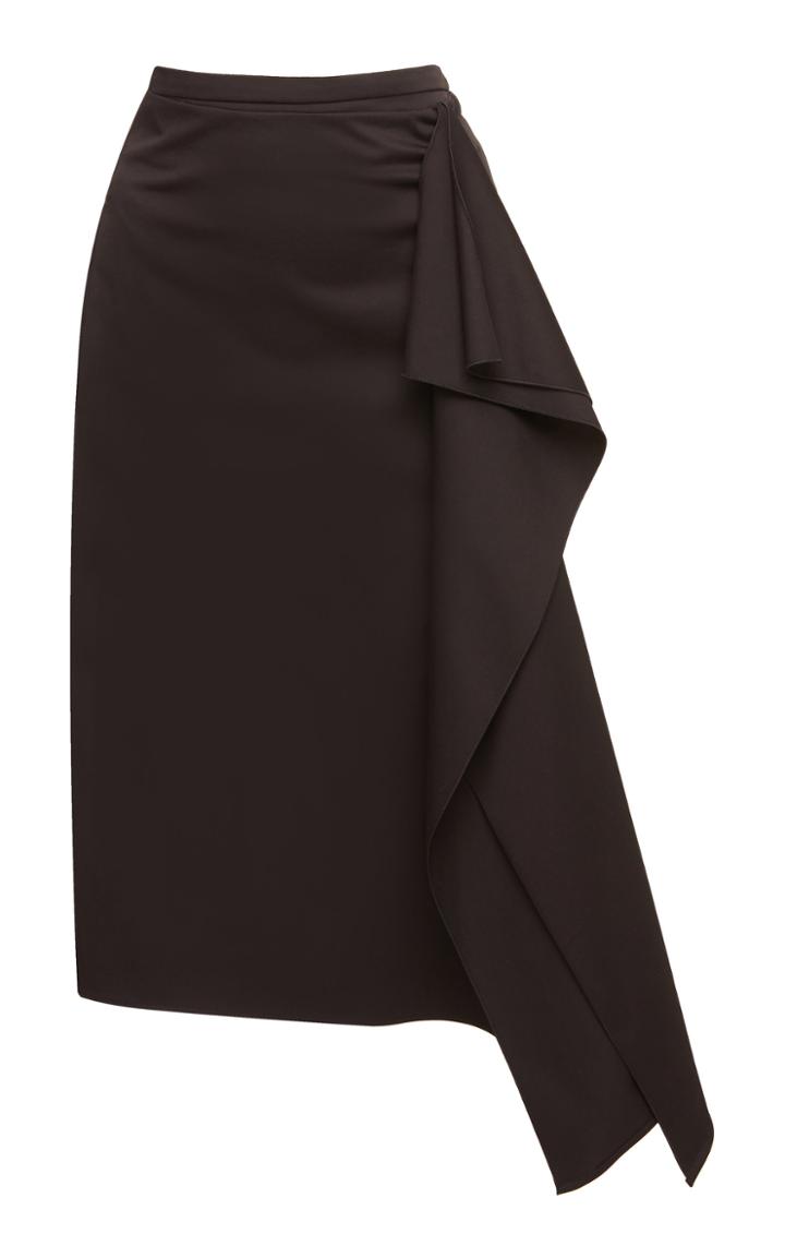 Rochas Ortica Ruffle Pencil Skirt