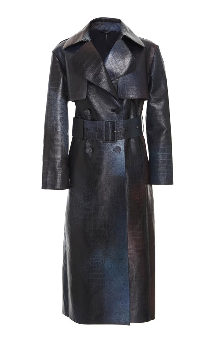 Roberto Cavalli Leather Trench Coat