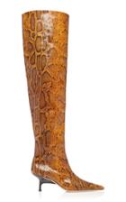 Rejina Pyo Ashley Snake-effect Leather Boots
