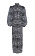 Sandra Mansour Marimba Patterned Tulle Dress